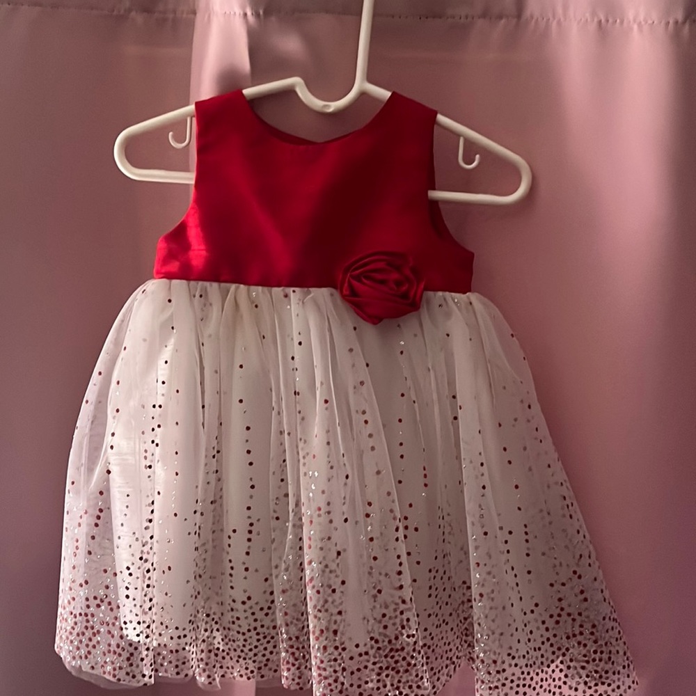 Stunning Red and white holiday gown
